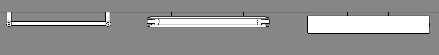 Image showing towel rail and radiators plan view.