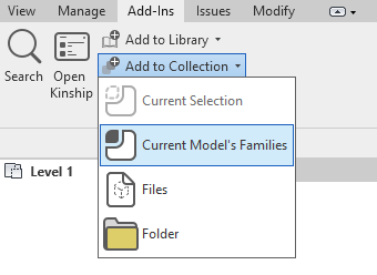 Add "Current Model's Families" to upload all supported content including Filled Regions and Fill Patterns.