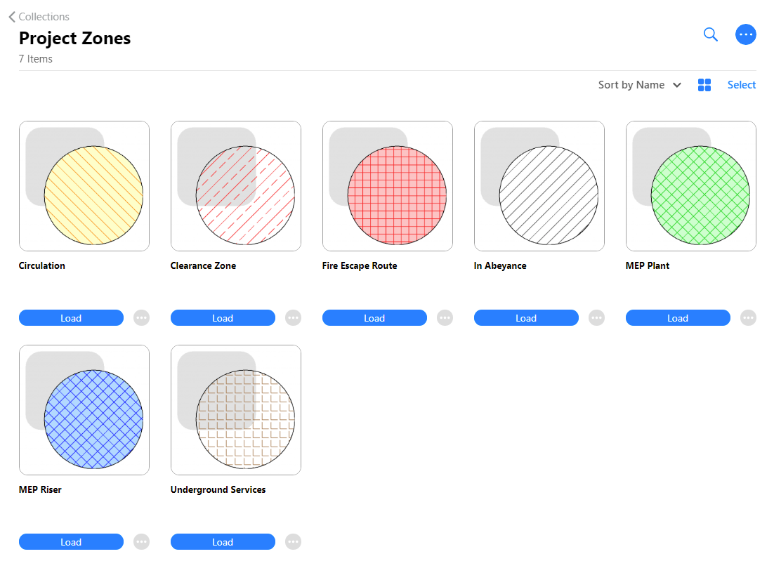 Filled Regions viewed in the web browser. 