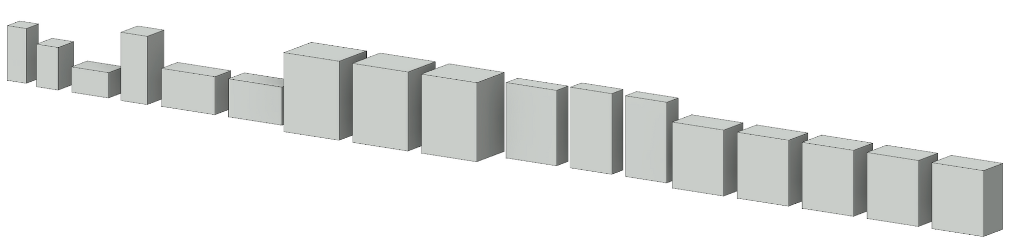 Revit 3D view of all accessories in Coarse level of detail.