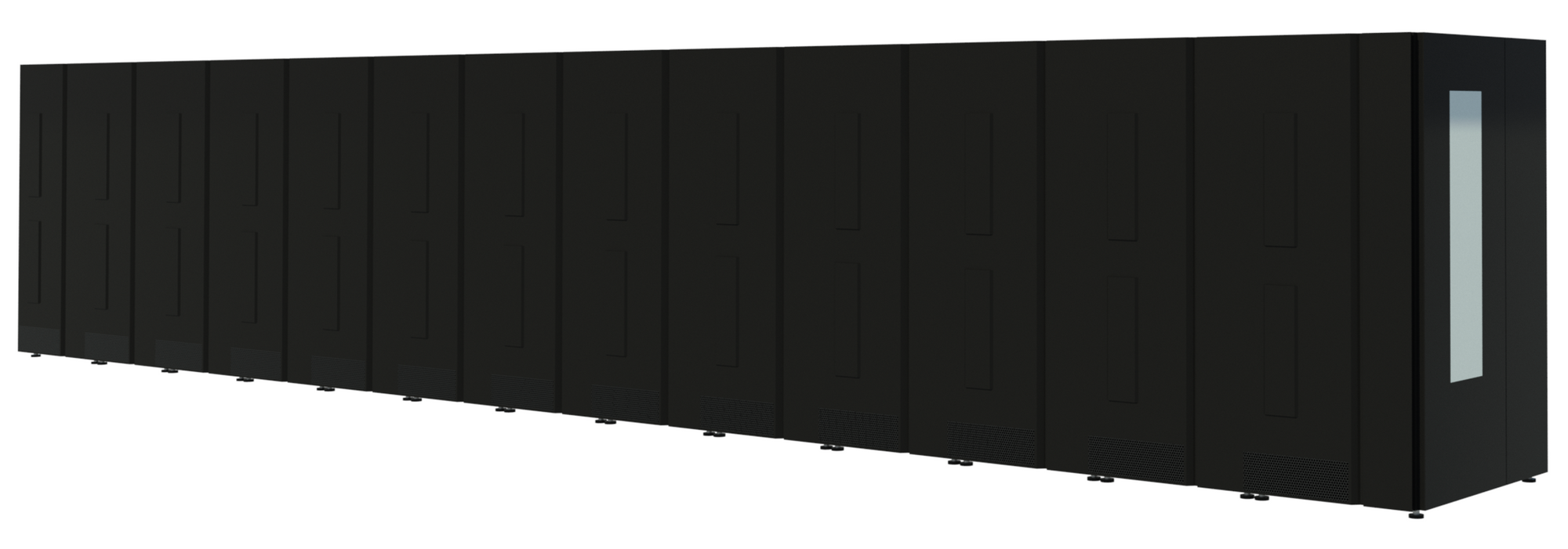 Revit ray trace showing the tape library from IBM.