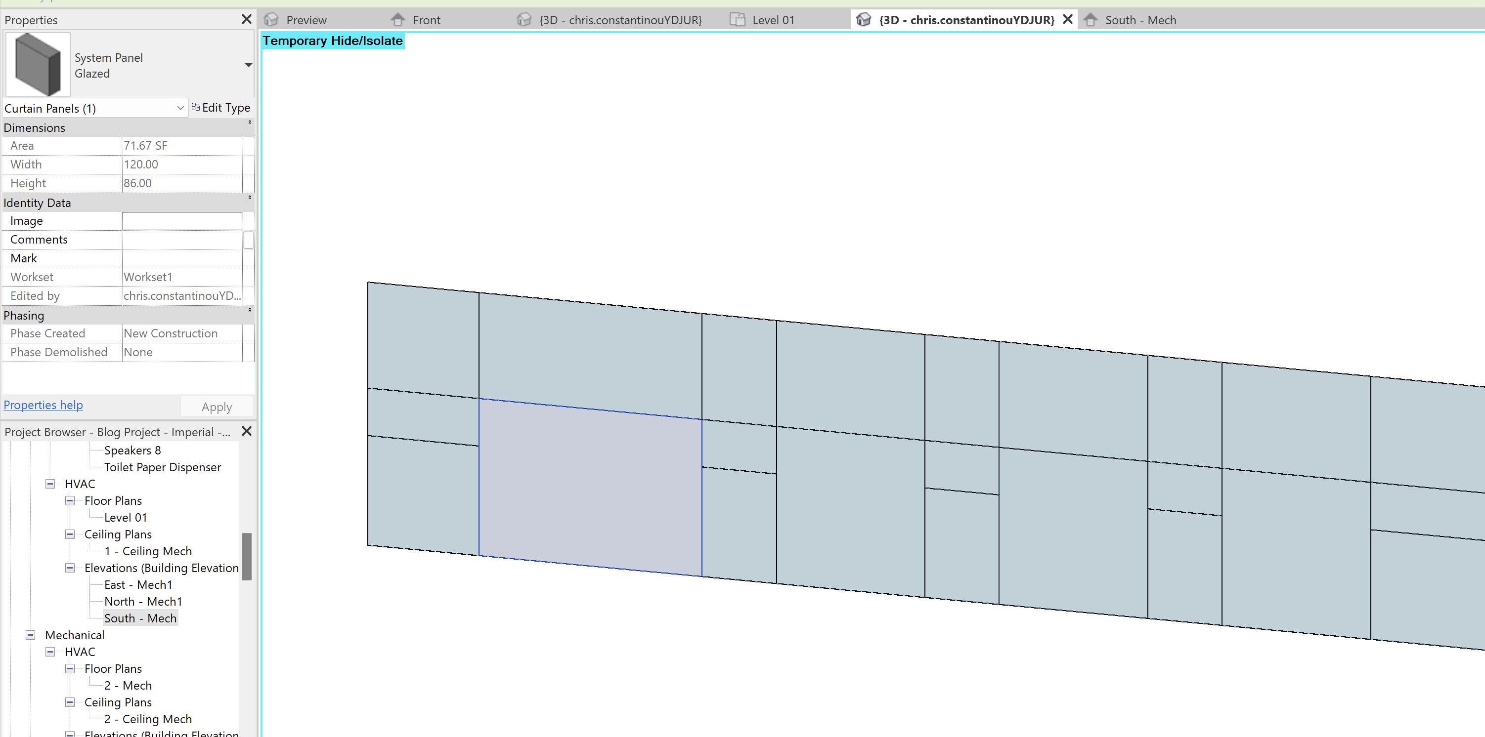 Revit properties.